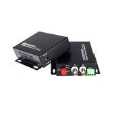 2 port HD Video fiber converters A set, Fiber video extender Uncompressed ,RS485 PTZ FC Remote Singlemode up 20Km, support 2MP 1080p HD TVI CVI AHD and analog Cameras